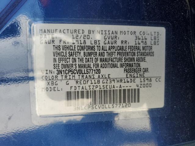 2020 NISSAN KICKS SV - 3N1CP5CV0LL577120