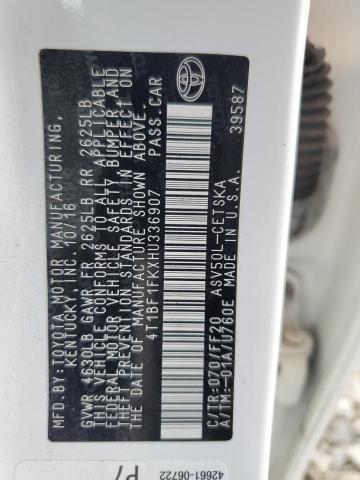 2017 TOYOTA CAMRY LE - 4T1BF1FKXHU336907