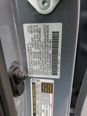 2022 HONDA CR-V TOURI - 5J6RT6H94NL024998