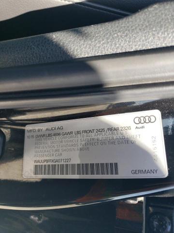 2016 AUDI A3 E-TRON WAUUPBFFXGA071227