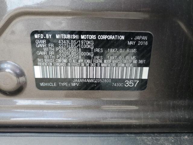 2016 MITSUBISHI OUTLANDER - JA4AR4AW9GZ052800
