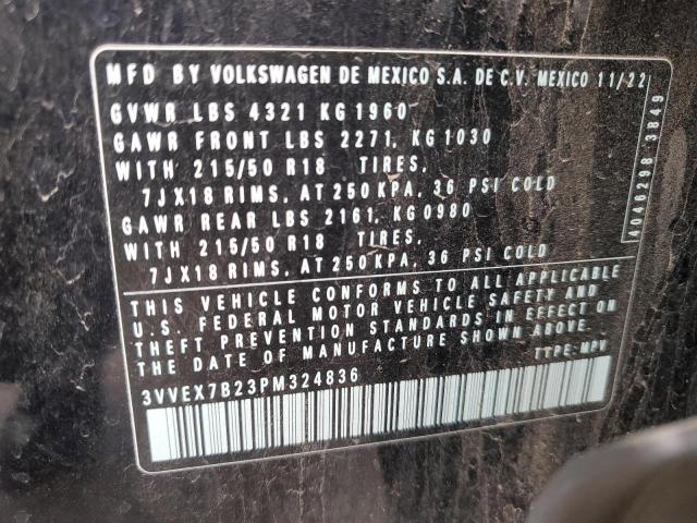 2023 VOLKSWAGEN TAOS SE 3VVEX7B23PM324836