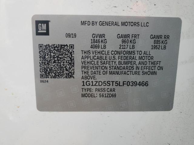 2020 CHEVROLET MALIBU LT - 1G1ZD5ST5LF039466