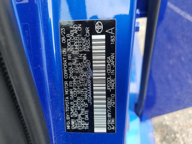 2023 TOYOTA MIRAI XLE JTDAAAAAXPA010487