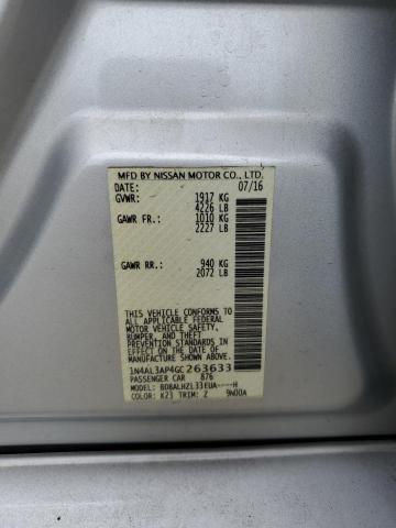 2016 NISSAN ALTIMA 2.5 - 1N4AL3AP4GC263633