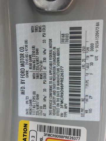 2023 FORD BRONCO SPO - 3FMCR9D98PRE26377