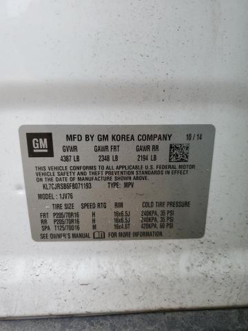 2015 CHEVROLET TRAX 1LT - KL7CJRSB6FB071193