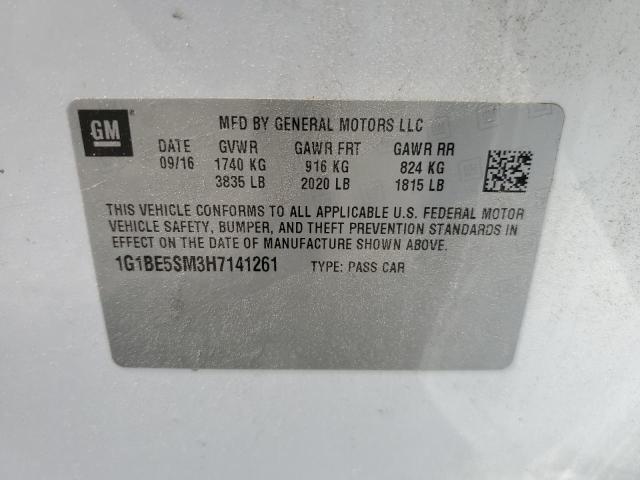 2017 CHEVROLET CRUZE LT - 1G1BE5SM3H7141261