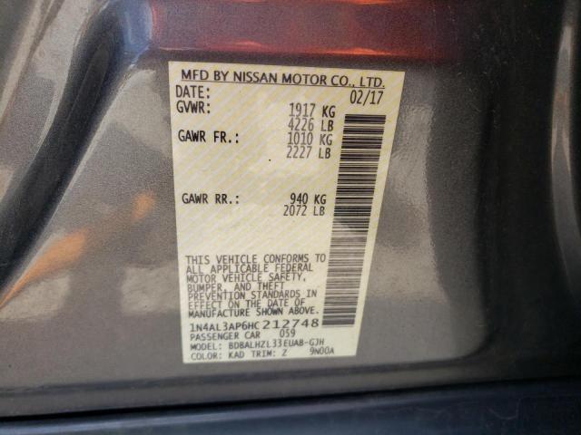 2017 NISSAN ALITMA 1N4AL3AP6HC212748