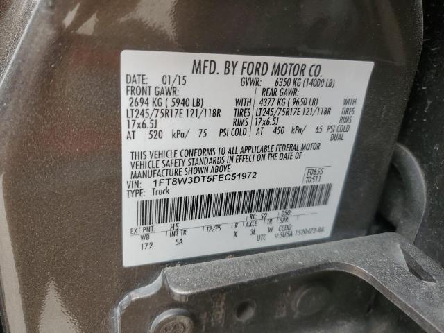 2015 FORD F350 SUPER - 1FT8W3DT5FEC51972