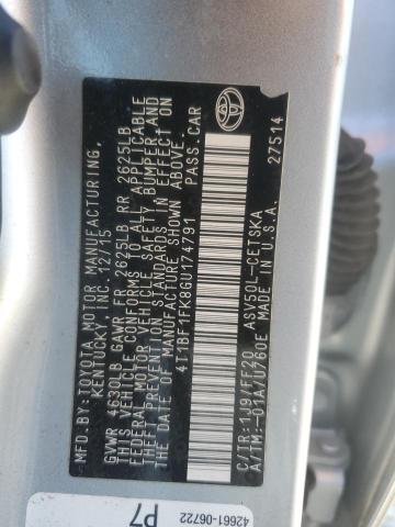 2016 TOYOTA CAMRY LE - 4T1BF1FK8GU174791