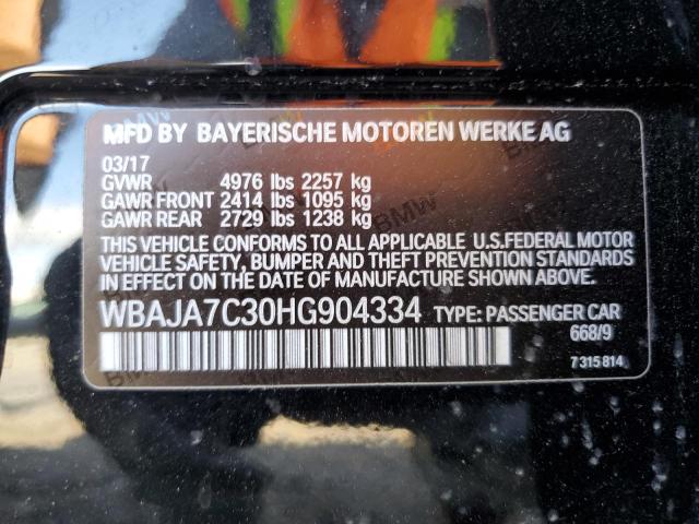 2017 BMW 530 XI WBAJA7C30HG904334