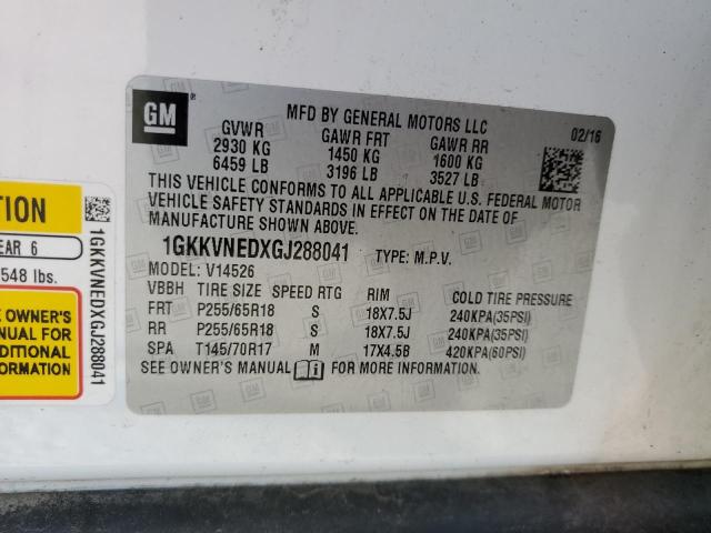 2016 GMC ACADIA SLE - 1GKKVNEDXGJ288041