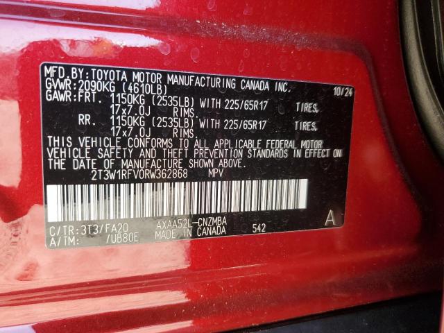 2024 TOYOTA RAV4 XLE - 2T3W1RFV0RW362868