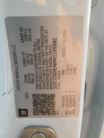2021 CHEVROLET COLORADO Z - 1GCGSDEN0M1189981