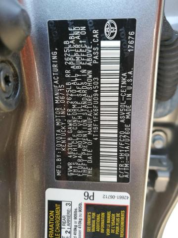 2015 TOYOTA CAMRY LE - 4T1BF1FK6FU094503