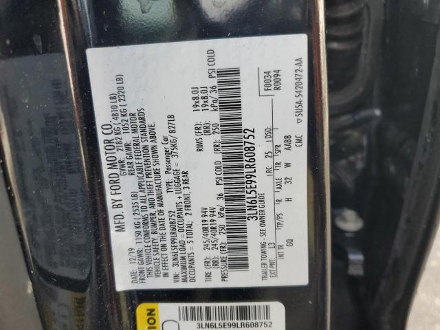 2020 LINCOLN MKZ RESERV - 3LN6L5E99LR608752