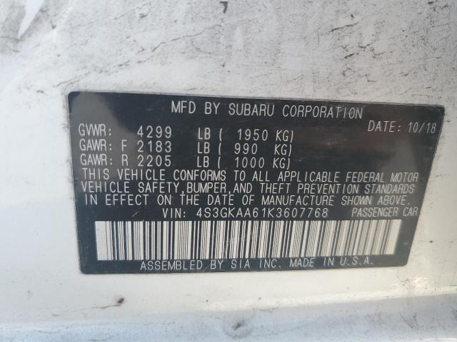 2019 SUBARU IMPREZA 4S3GKAA61K3607768