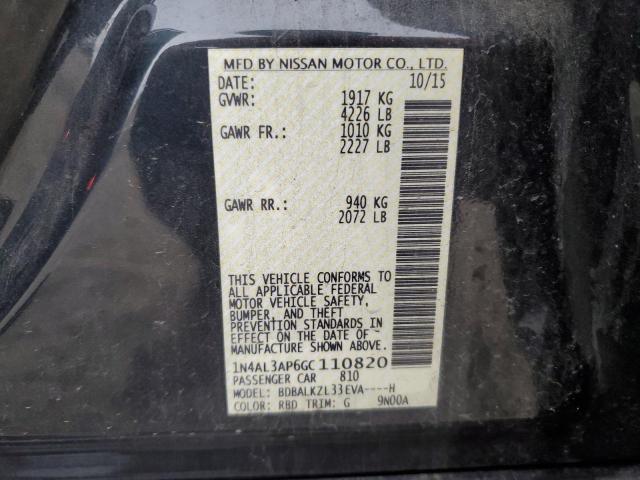 2016 NISSAN ALTIMA 2.5 - 1N4AL3AP6GC110820