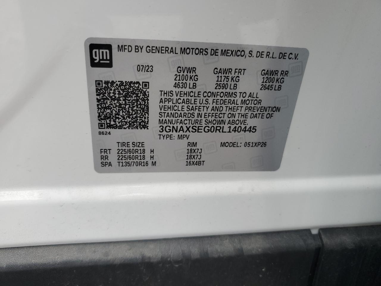 CHEVROLET EQUINOX LS