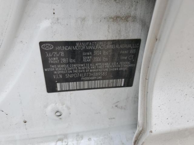 2018 HYUNDAI ELANTRA - 5NPD74LF7JH389583