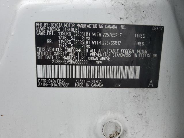 2017 TOYOTA RAV4 LE - 2T3BFREV9HW668533