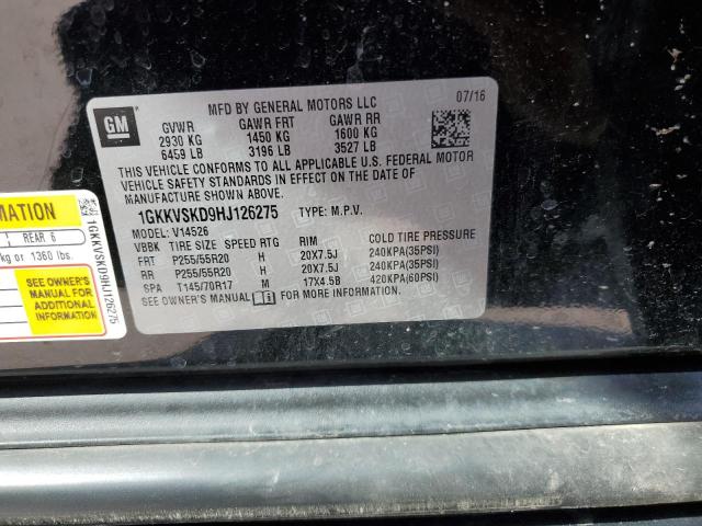 2017 GMC ACADIA LIM 1GKKVSKD9HJ126275