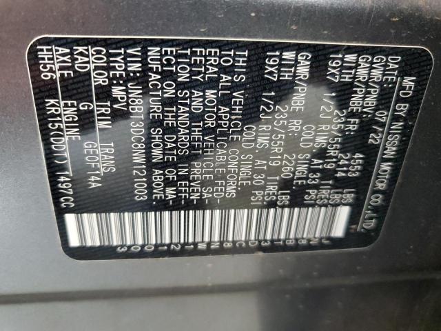 2022 NISSAN ROGUE PLAT JN8BT3DC8NW121003