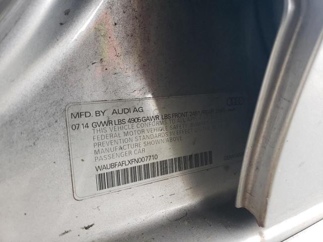 2015 AUDI A4 PREMIUM - WAUBFAFLXFN007710