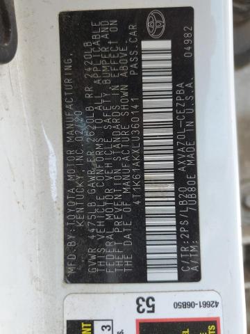 2020 TOYOTA CAMRY XSE - 4T1K61AKXLU360141