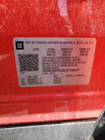 2020 CHEVROLET BLAZER RS - 3GNKBKRS2LS718527