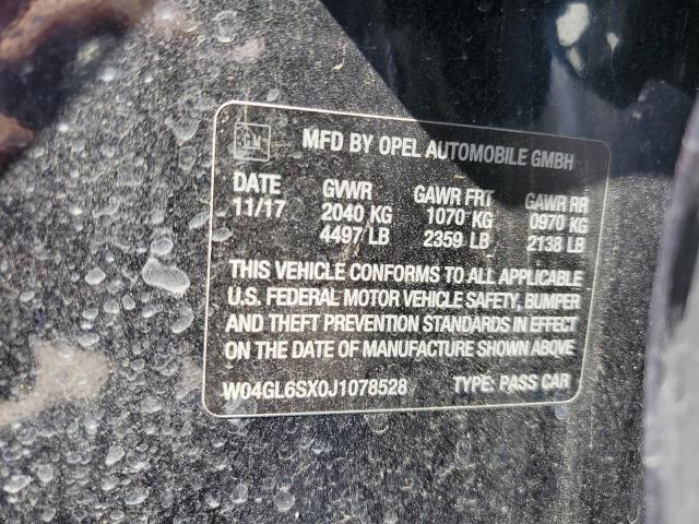 2018 BUICK REGAL PREF W04GL6SX0J1078528