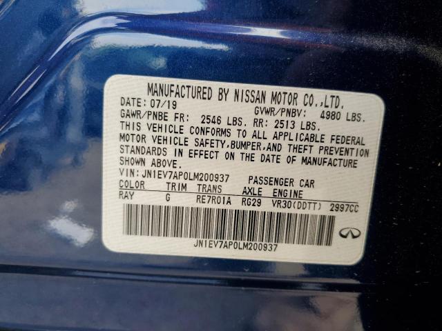 2020 INFINITI Q50 PURE - JN1EV7AP0LM200937
