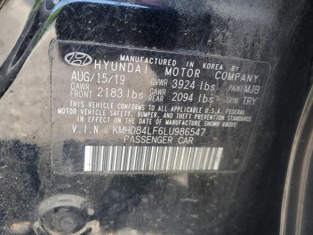 2020 HYUNDAI ELANTRA SE - KMHD84LF6LU986547