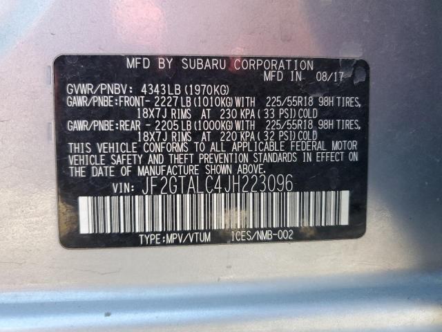 2018 SUBARU CROSSTREK - JF2GTALC4JH223096