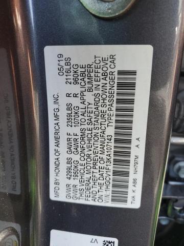 2019 HONDA ACCORD LX 1HGCV1F13KA107143