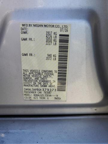 2016 NISSAN ALTIMA 2.5 - 1N4AL3AP8GN379373
