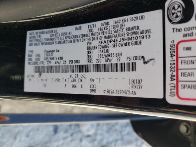 2017 FORD FIESTA SE - 3FADP4EJ5HM101913