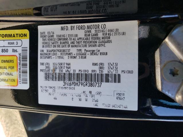2016 FORD FUSION SE - 3FA6P0H79GR380737