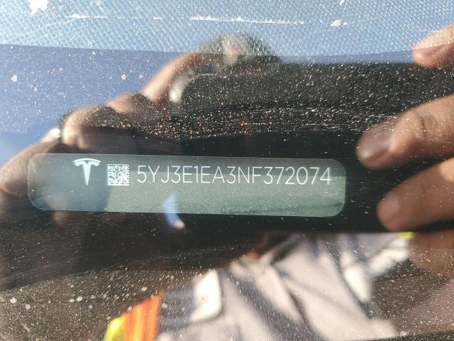 2022 TESLA MODEL 3 - 5YJ3E1EA3NF372074