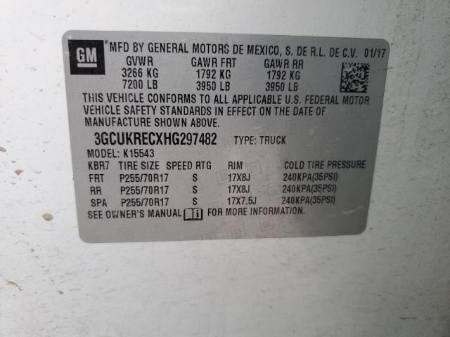 2017 CHEVROLET SILVERADO - 3GCUKRECXHG297482
