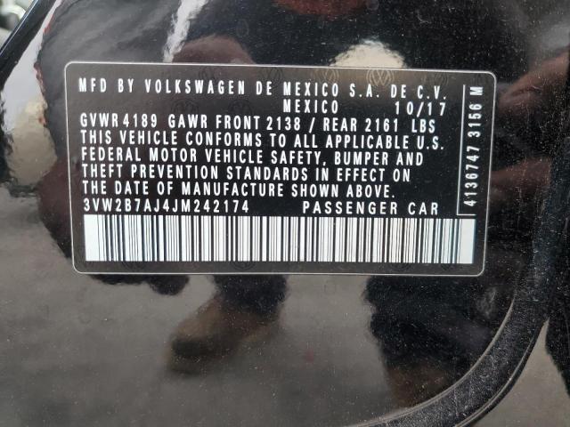 2018 VOLKSWAGEN JETTA S 3VW2B7AJ4JM242174