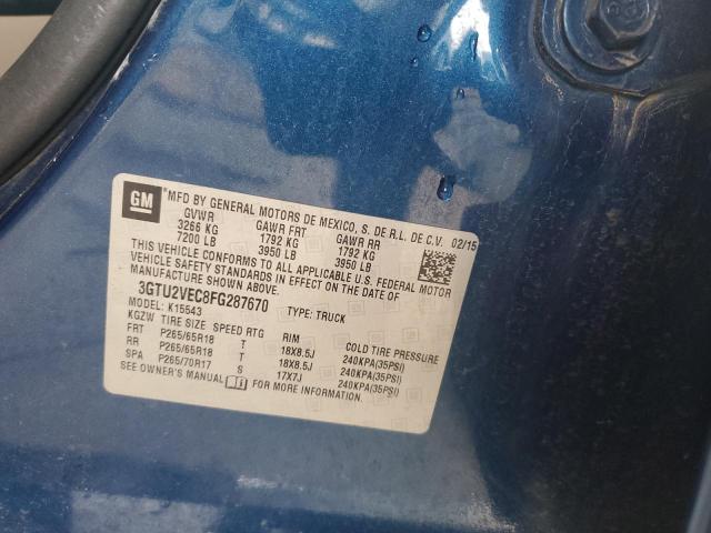 2015 GMC SIERRA K15 - 3GTU2VEC8FG287670