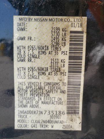2018 NISSAN FRONTIER S - 1N6AD0ER7JN735186