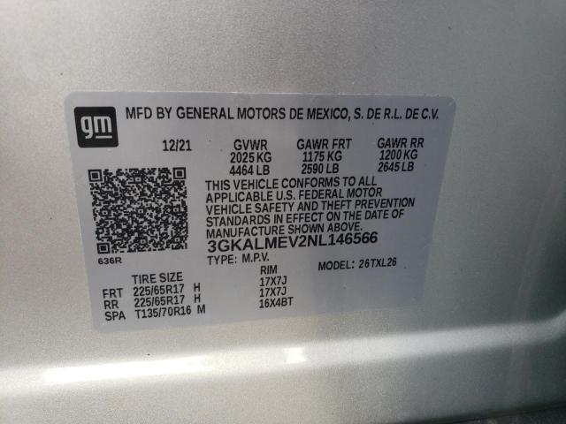 2022 GMC TERRAIN SL 3GKALMEV2NL146566