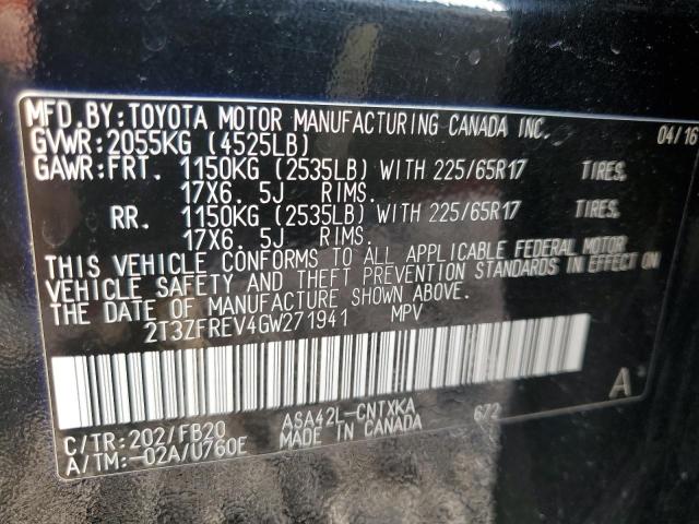 2016 TOYOTA RAV4 LE - 2T3ZFREV4GW271941