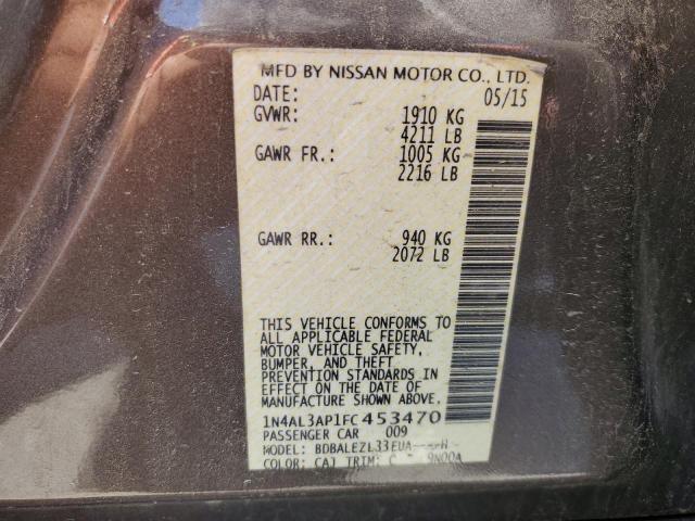 2015 NISSAN ALTIMA 2.5 - 1N4AL3AP1FC453470