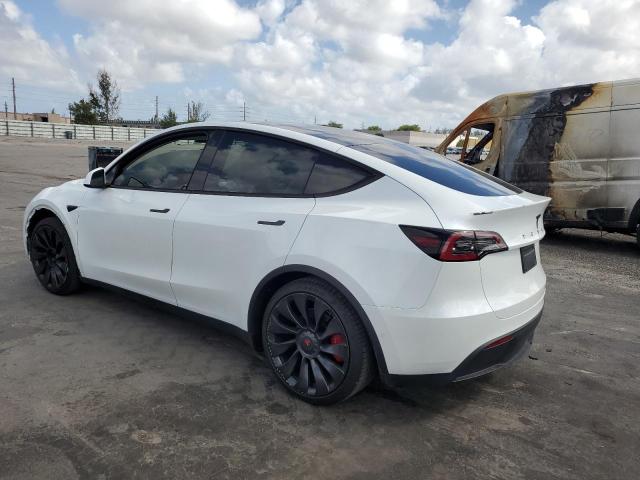 TESLA MODEL Y 2022 white  electric 7SAYGDEFXNF510418 photo #3