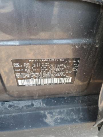 2018 SUBARU OUTBACK 2. - 4S4BSAAC0J3327527