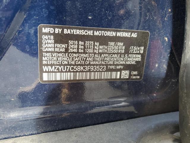 2019 MINI COOPER S E WMZYU7C58K3F93523
